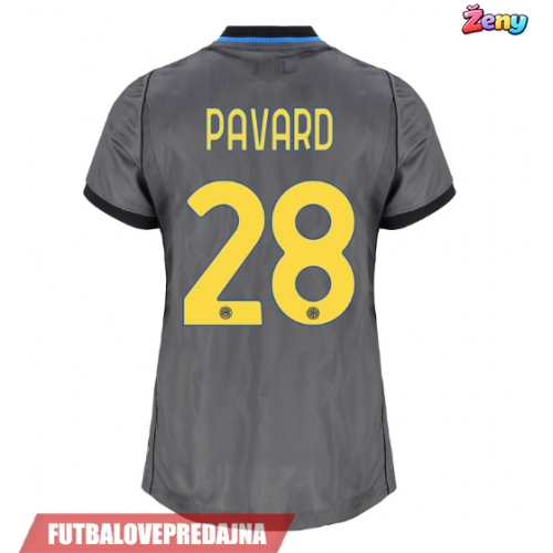 Lacne Ženy Futbalové dres Inter Milan Benjamin Pavard #28 2026-27 Krátky Rukáv - Tretina